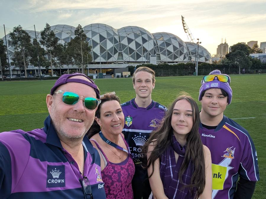 The Mearns family — Melbourne Storm